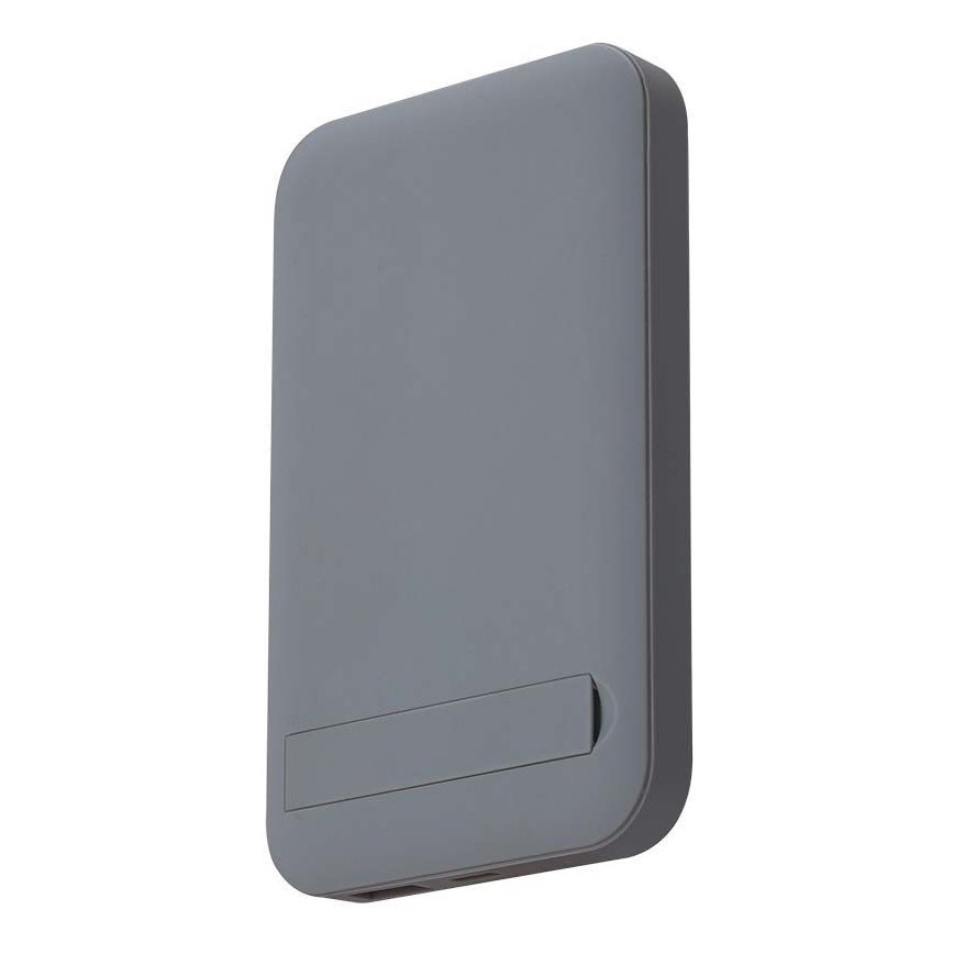 Магнитна захранваща банка с безжично зареждане Power Delivery 10 000mAh/20W/3,7V сив