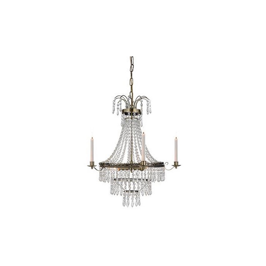 Markslöjd 105157 - Висящ кристален полилей MARIELUND 3xE14/40W/230V месинг