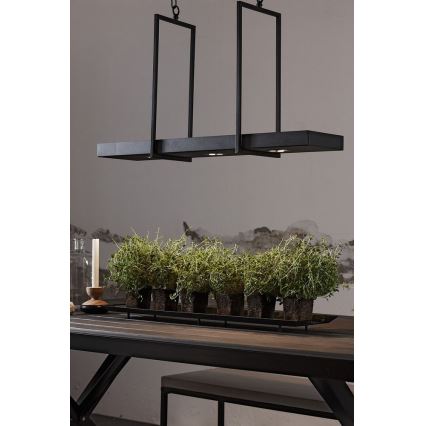 Markslöjd 105780 - LED Димируем Полилей на верижка TRAY 3xLED/3W/230V черна