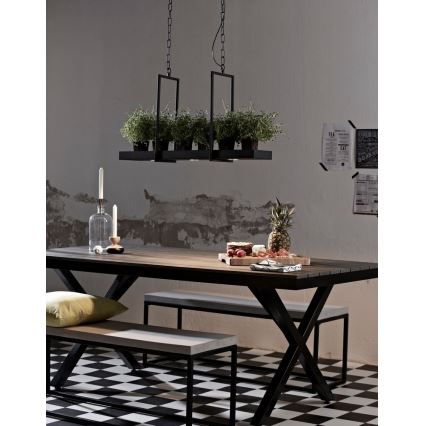 Markslöjd 105780 - LED Димируем Полилей на верижка TRAY 3xLED/3W/230V черна