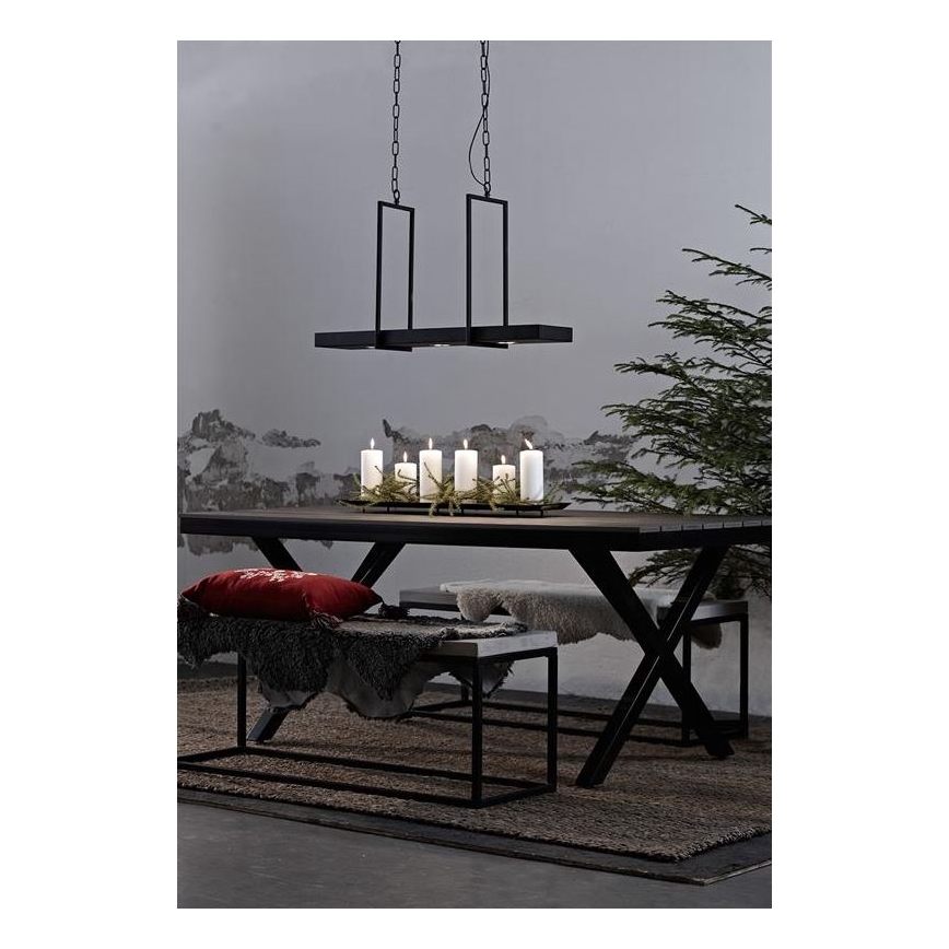 Markslöjd 105780 - LED Димируем Полилей на верижка TRAY 3xLED/3W/230V черна