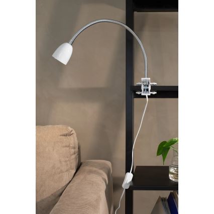 Markslöjd 106091 - LED Настолна лампа с щипка TULIP LED/3W/230V бяла