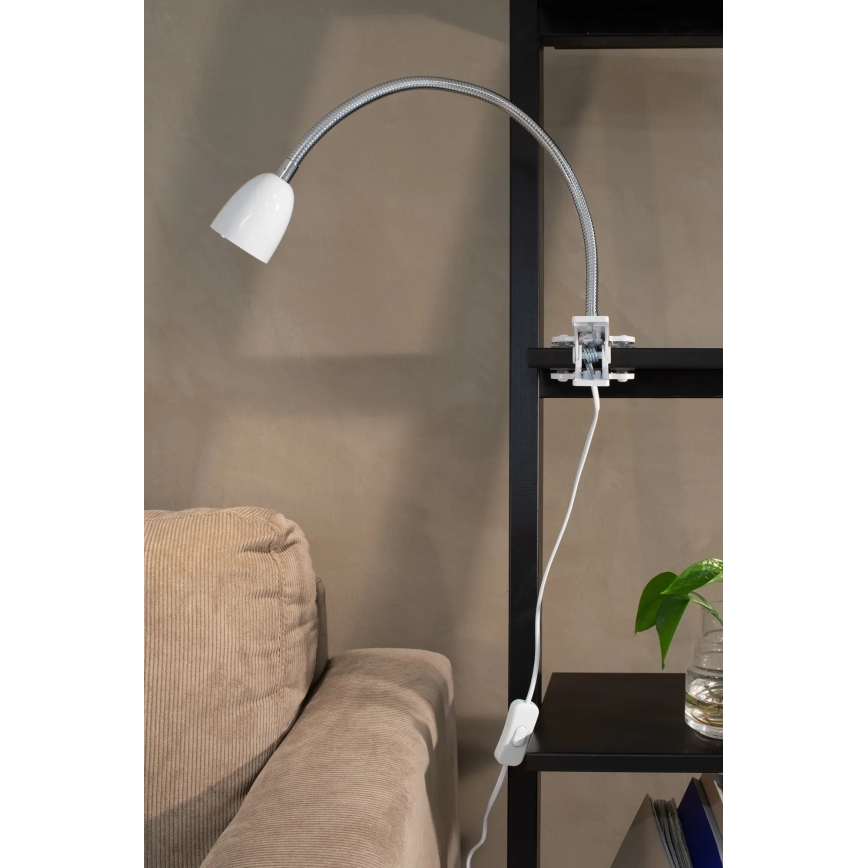Markslöjd 106091 - LED Настолна лампа с щипка TULIP LED/3W/230V бяла