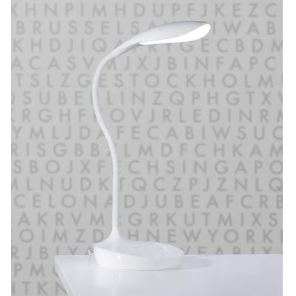 Markslöjd 106093 - LED Димируема Настолна лампа s USB SWAN LED/4,6W/230V