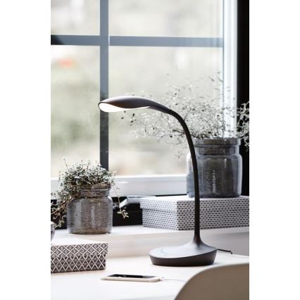 Markslöjd 106094 - LED Димируема Настолна лампа s USB SWAN LED/4,6W/230V