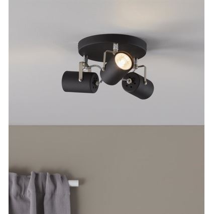 Markslöjd 106422 - Точково осветително тяло KEY 3xGU10/35W/230V