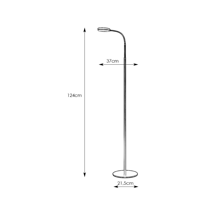 Markslöjd 106465 - LED Стояща лампа FLEX LED/5W/230V