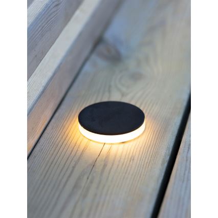 Markslöjd 106935 - Вградено външно LED осветително тяло GARDEN24 LED/3W/24V IP44 черно