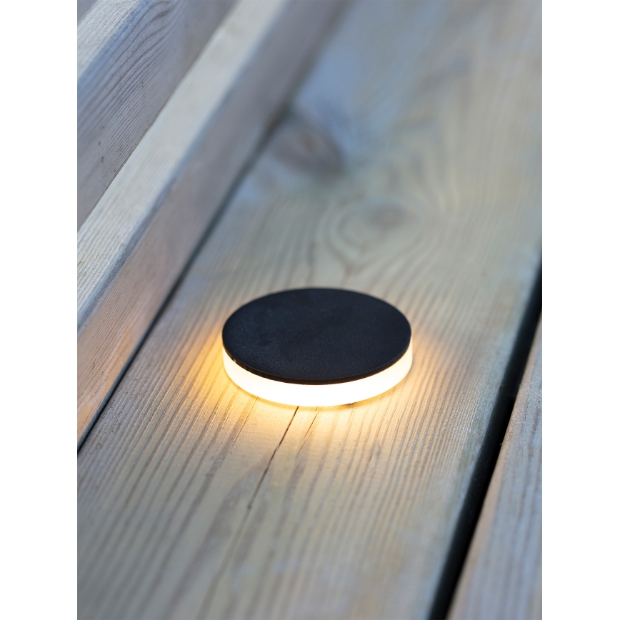 Markslöjd 106935 - Вградено външно LED осветително тяло GARDEN24 LED/3W/24V IP44 черно