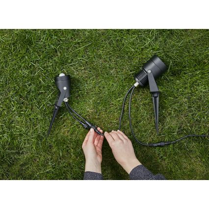 Markslöjd 106940 - Външен PIR сензор за движение и сумрак GARDEN24 IP44, черен