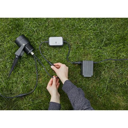 Markslöjd 106940 - Външен PIR сензор за движение и сумрак GARDEN24 IP44, черен