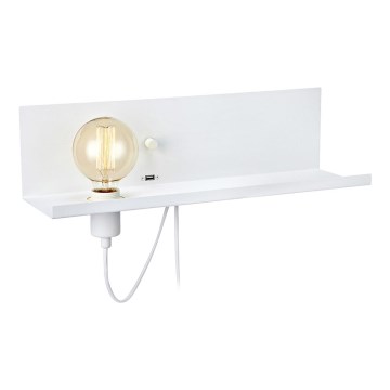 Markslöjd 106969 - Димируема Стенна лампа с USB конт. MULTI 1xE27/60W/230V