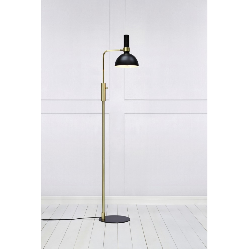 Markslöjd 106972 - Димируема Стояща лампа LARRY 1xE27/60W/230V черна/златна