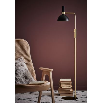 Markslöjd 106972 - Димируема Стояща лампа LARRY 1xE27/60W/230V черна/златна