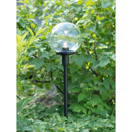 Markslöjd 107283 - LED Външна лампа GARDEN24 LED/3W/24V 81 cm IP44 черна/прозрачна