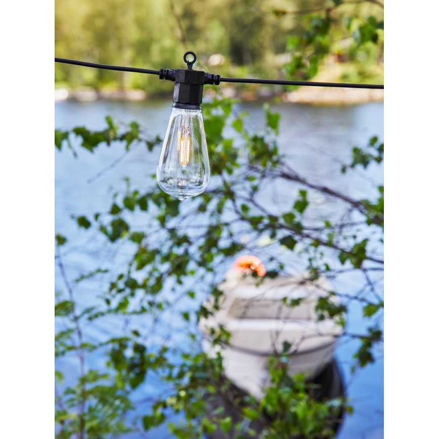 Markslöjd 107293 - LED Екстериорни декоративни лампички ГИРЛЯНДА GARDEN 10xLED 5,5 м IP44
