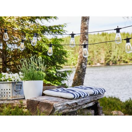 Markslöjd 107293 - LED Екстериорни декоративни лампички ГИРЛЯНДА GARDEN 10xLED 5,5 м IP44