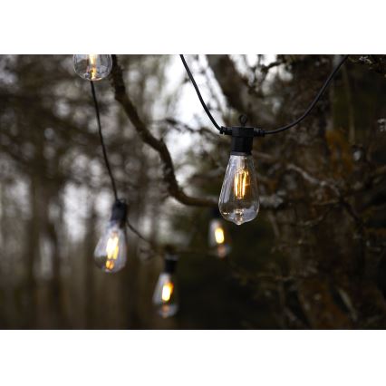 Markslöjd 107293 - LED външна декоративна гирлянда GIRLANDA GARDEN 10xLED 5,5m IP44