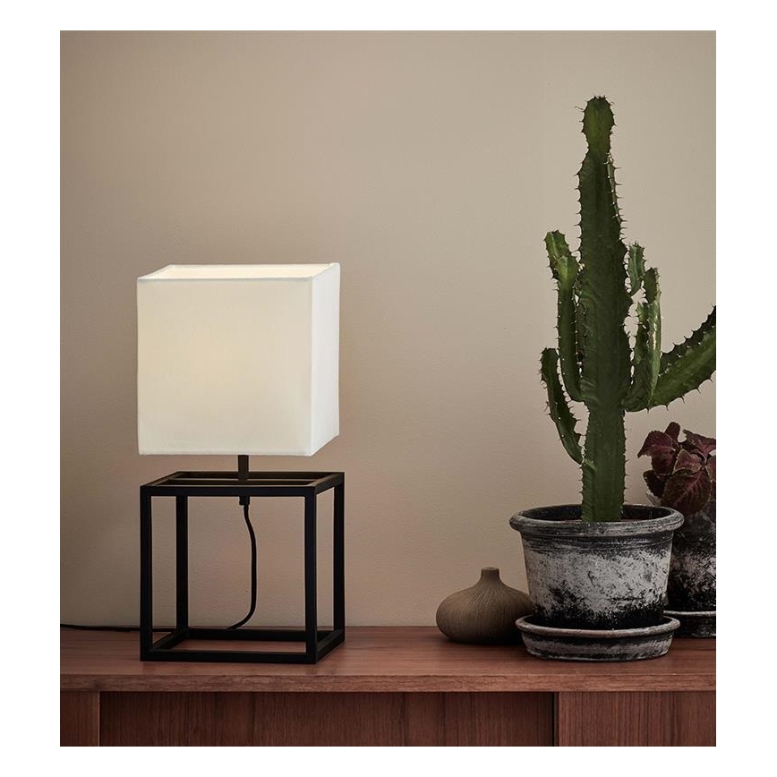 Markslöjd 107306 - Настолна лампа CUBE 1xE27/60W/230V