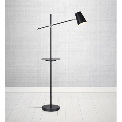 Markslöjd 107307 - Стояща лампа s USB LINEAR 1xE14/40W/230V