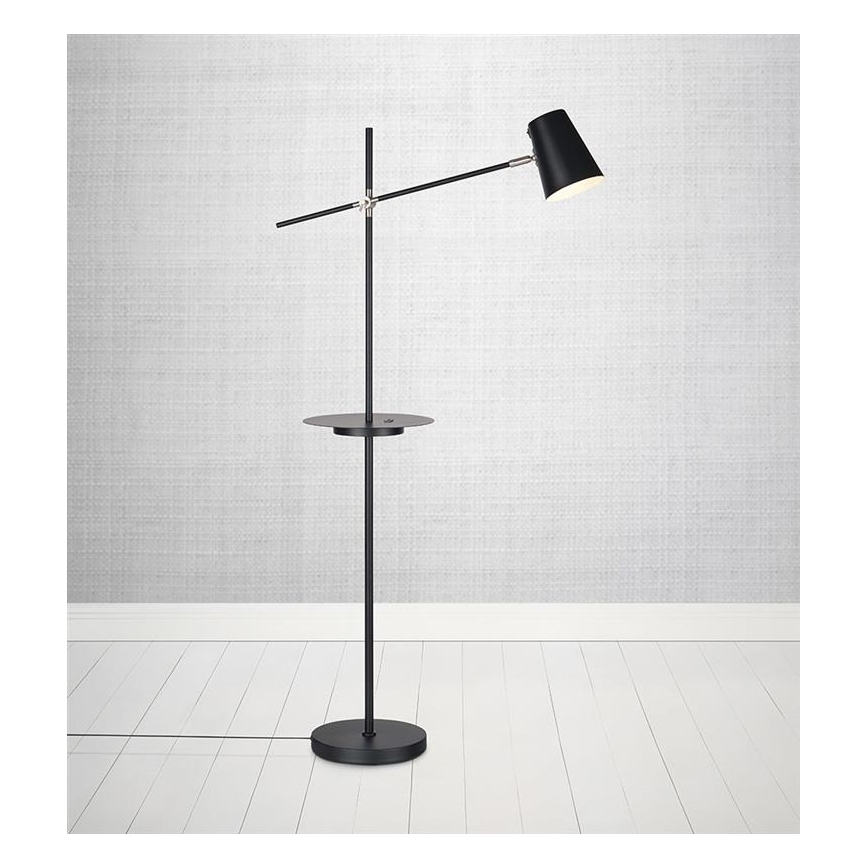 Markslöjd 107307 - Стояща лампа s USB LINEAR 1xE14/40W/230V