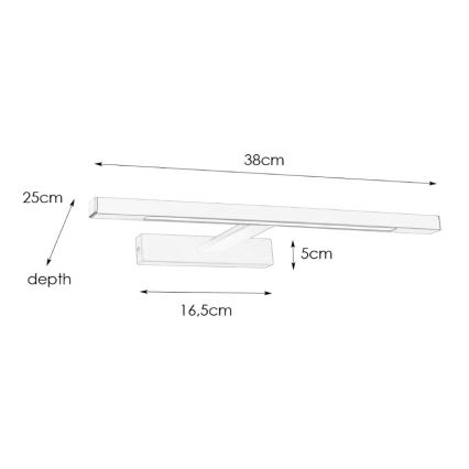 Markslöjd 107865 - LED Лампа за огледало за баня NEPTUNUS LED/6W/230V IP44