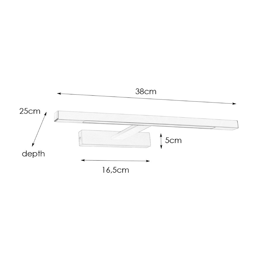 Markslöjd 107865 - LED Лампа за огледало за баня NEPTUNUS LED/6W/230V IP44