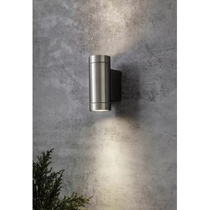 Markslöjd 107917 - Екстериорен аплик PIPE 2xGU10/35W/230V IP44