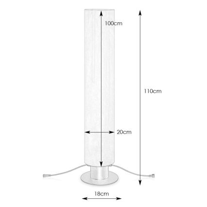 Markslöjd 107986 - Външна LED лампа GARDEN24 LED/20W/24V 110 cm IP44 черна