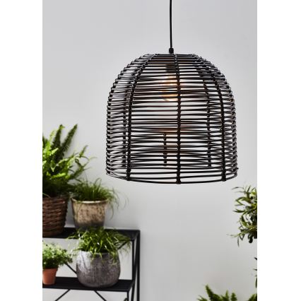 Markslöjd 107990 - LED външно висящо осветително тяло GARDEN24 LED/2,86W/24V IP44 ратан/черно