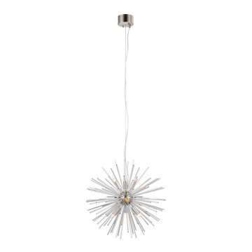 Markslöjd 108049 - Висящ полилей SOLEIL 9xE14/20W/230V сребрист