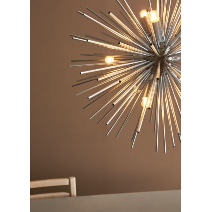Markslöjd 108049 - Висящ полилей SOLEIL 9xE14/20W/230V сребрист