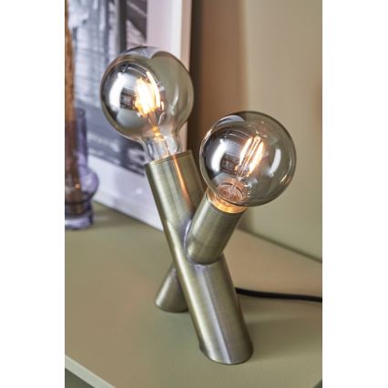 Markslöjd 108053 - Настолна лампа SIMUL 1xE27/40W + 1xE14/40W/230V златиста