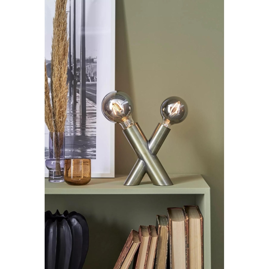 Markslöjd 108053 - Настолна лампа SIMUL 1xE27/40W + 1xE14/40W/230V златиста