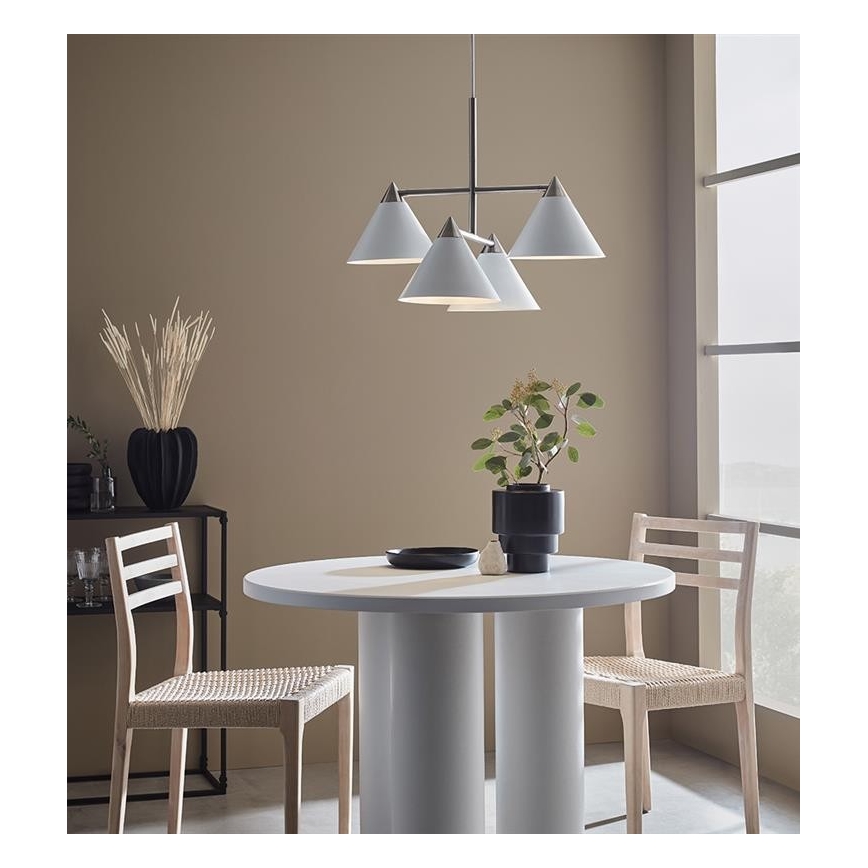Markslöjd 108077 - Висящ полилей KLINT 4xE14/40W/230V бял