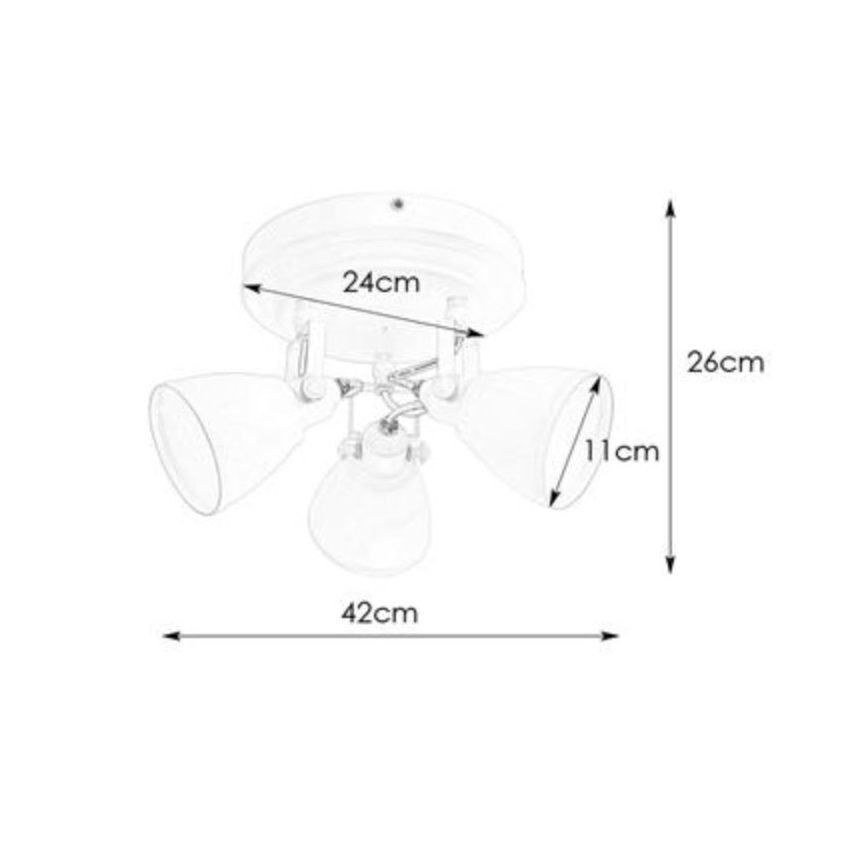 Markslöjd 108081 - Спот за баня FJÄLLBACKA 3xG9/20W/230V IP44 черен