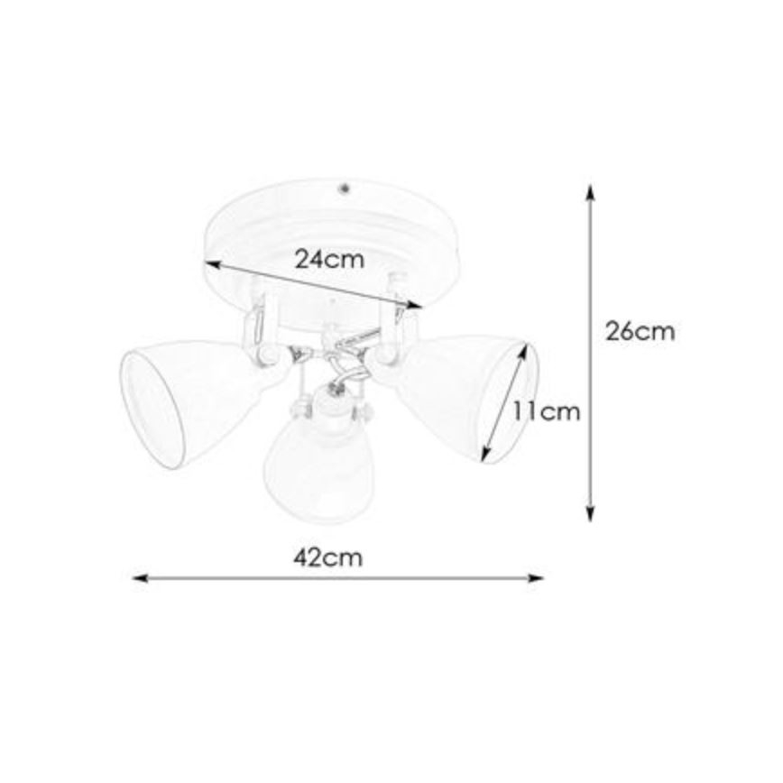 Markslöjd 108083 - Спот за баня FJÄLLBACKA 3xG9/20W/230V IP44 бял