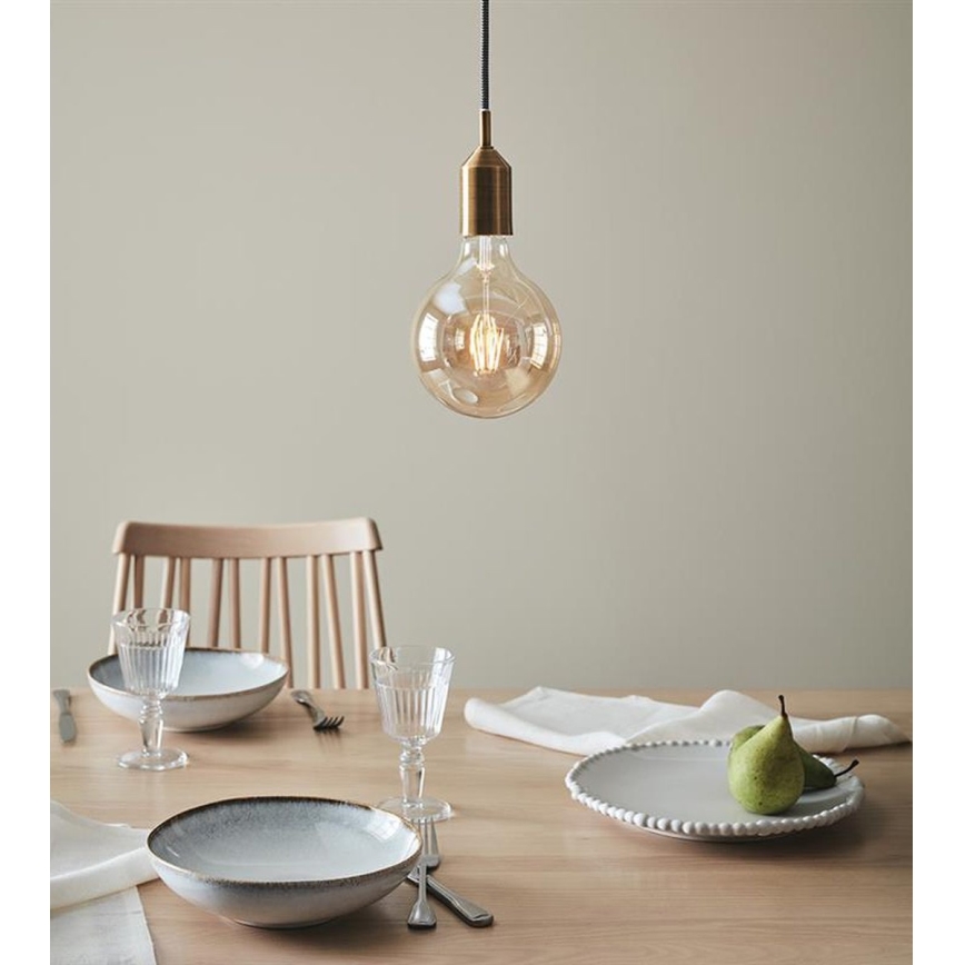 Markslöjd 108098 - Висящ полилей BRONX 1xE27/60W/230V бронз