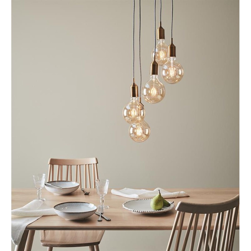 Markslöjd 108100 - Висящ полилей BRONX 5xE27/60W/230V бронз