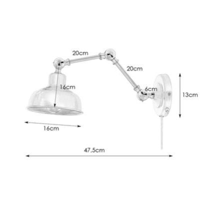 Markslöjd 108115 - Аплик GRIMSTAD 1xE27/60W/230V