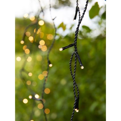 Markslöjd 108179 - LED Външна коледна завеса GARDEN24 160xLED/24V 3,1m топла бяла