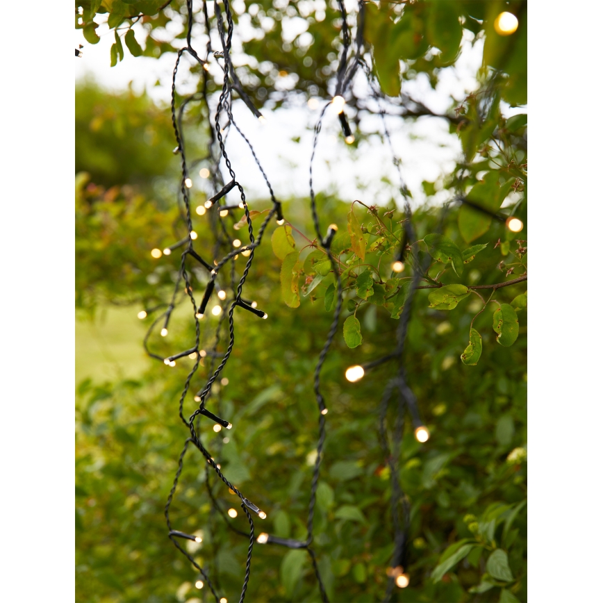 Markslöjd 108179 - LED Външна коледна завеса GARDEN24 160xLED/24V 3,1m топла бяла