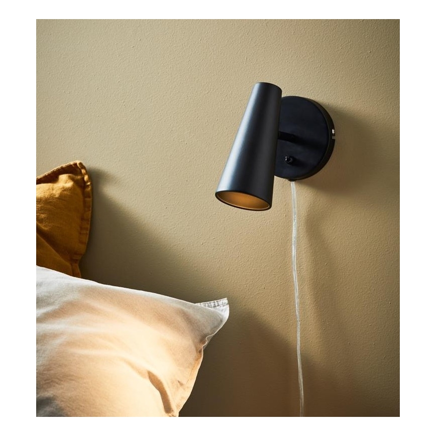 Markslöjd 108200 - Стенен спот CREST 1xGU10/7W/230V черен