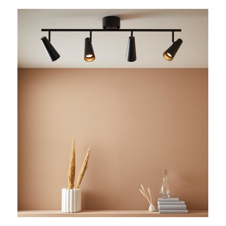 Markslöjd 108202 - Спот CREST 4xGU10/7W/230V черен