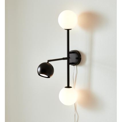 Markslöjd 108255 - Аплик BESIDE 2xG9/20W/230V + 1xGU10/7W/230V черен