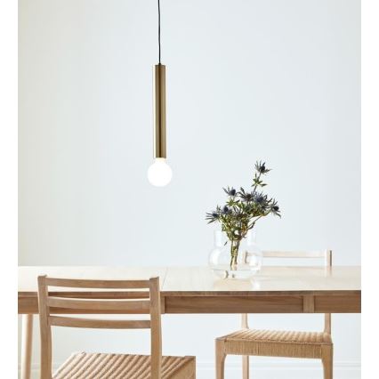 Markslöjd 108259 - Висящ полилей SENCILLO 1xE27/40W/230V златист