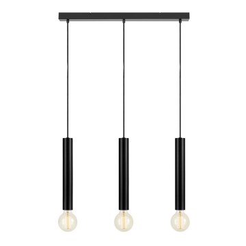 Markslöjd 108262 - Висящ полилей SENCILLO 3xE27/40W/230V черен