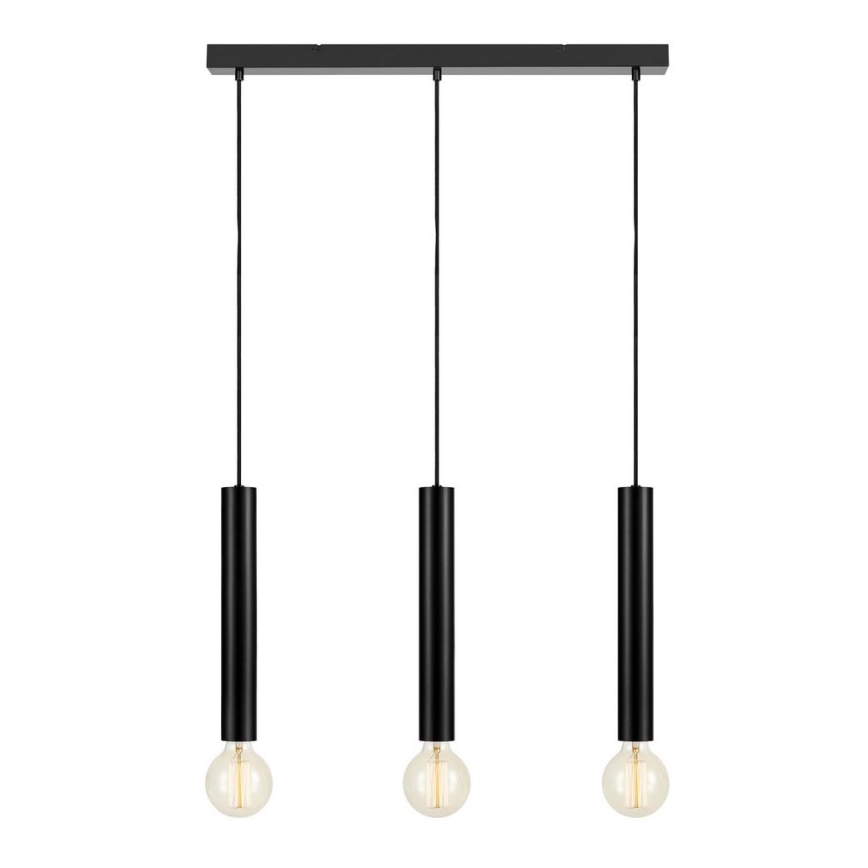 Markslöjd 108262 - Висящ полилей SENCILLO 3xE27/40W/230V черен