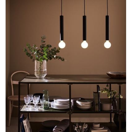 Markslöjd 108262 - Висящ полилей SENCILLO 3xE27/40W/230V черен