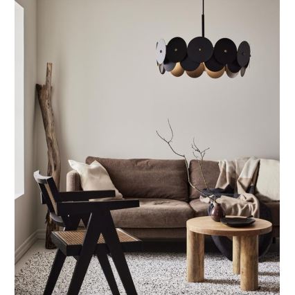 Markslöjd 108265 - Висящ полилей VEGAS 3xE27/40W/230V черен